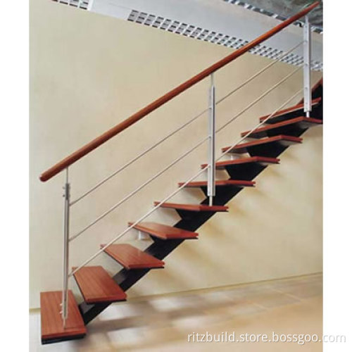 Ritz I Shaped Stair Railing with Wrought, Iron Stair